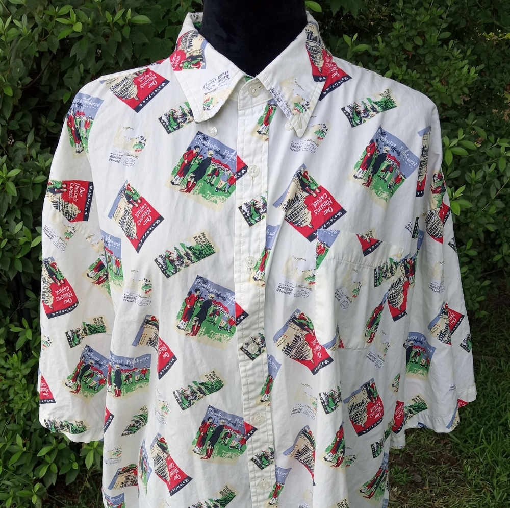 Saddlebred Men's Casual Shirt with Graphic Prints